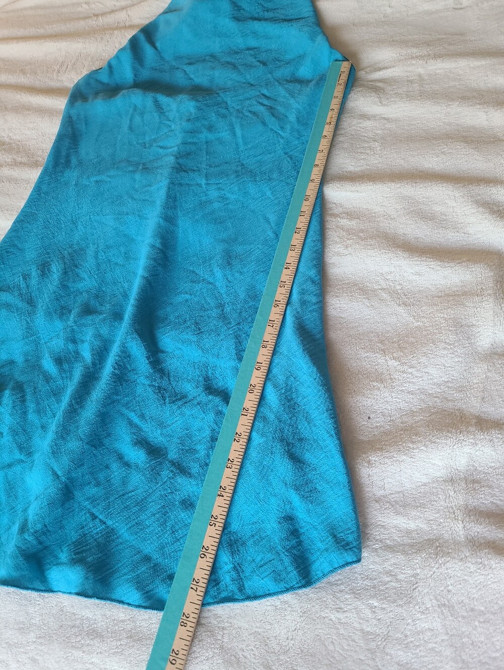See You Monday Teal Blue Halter tie Dress Size L Vacation Summer - Picture 8 of 8